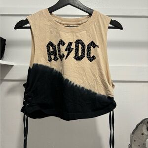 AC/DC crop shirt